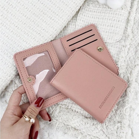 Handbags - ⚠️Clearance Pink Slim Bifold Cardholder / Wallet